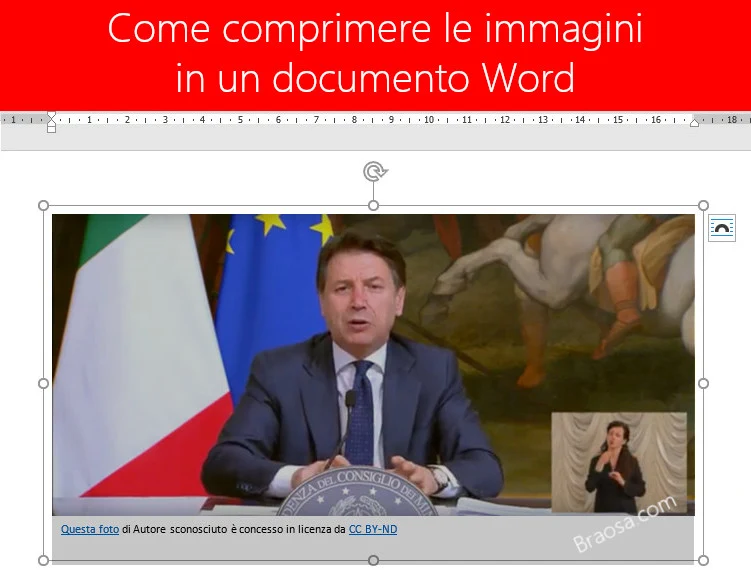 Come comprimere le immagini in Microsoft Word Come comprimere le immagini in Microsoft Word
